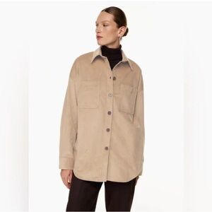 Babaton Jacket corduroy button shirt Medium